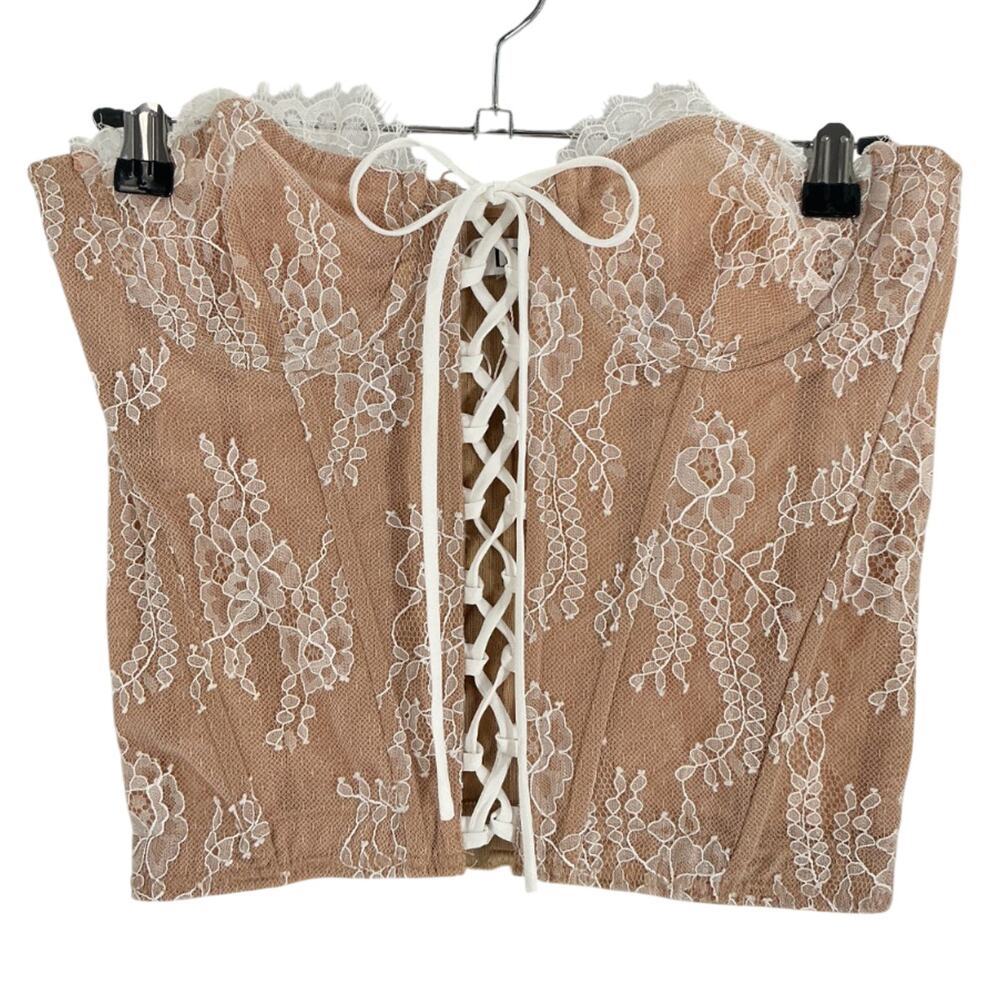 Loba Lace Tan Carmen Corset Size S - Picture 2 of 4